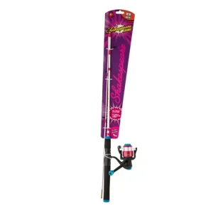 Mezi nejprodávanějšími | Dětský set prut s navijákem a vlascem Shakespeare Cosmic Raspberry Spin Set 1,40m