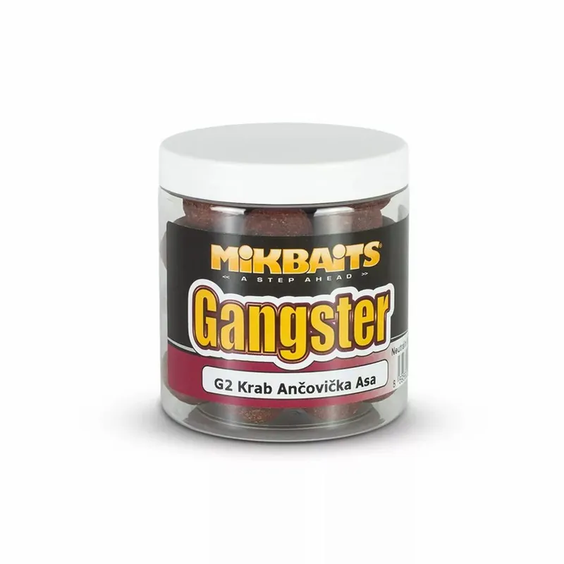 Bestseller - Mikbaits Rozpustné Boilies Gangster G2 Krab Ančovička Asa 250ml 20mm
