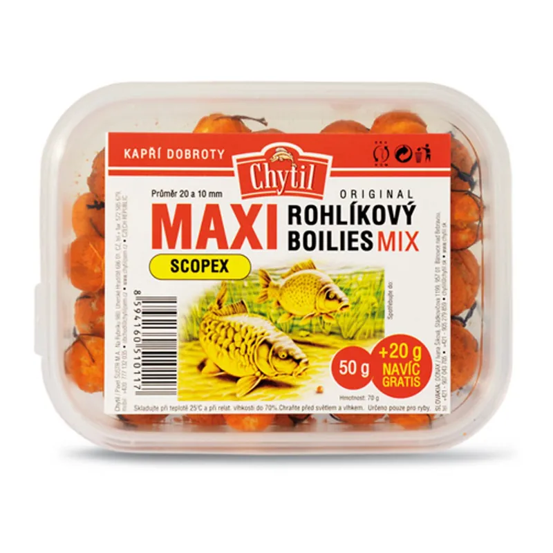 Akce končí brzy | Chytil Rohlíkový boilies Maxi 20mm 60g