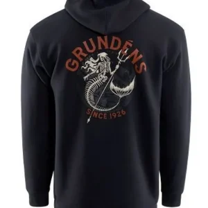 Grundéns Mikina Displacement DWR Hoodie Dead Reckoning Black | Cenový hit