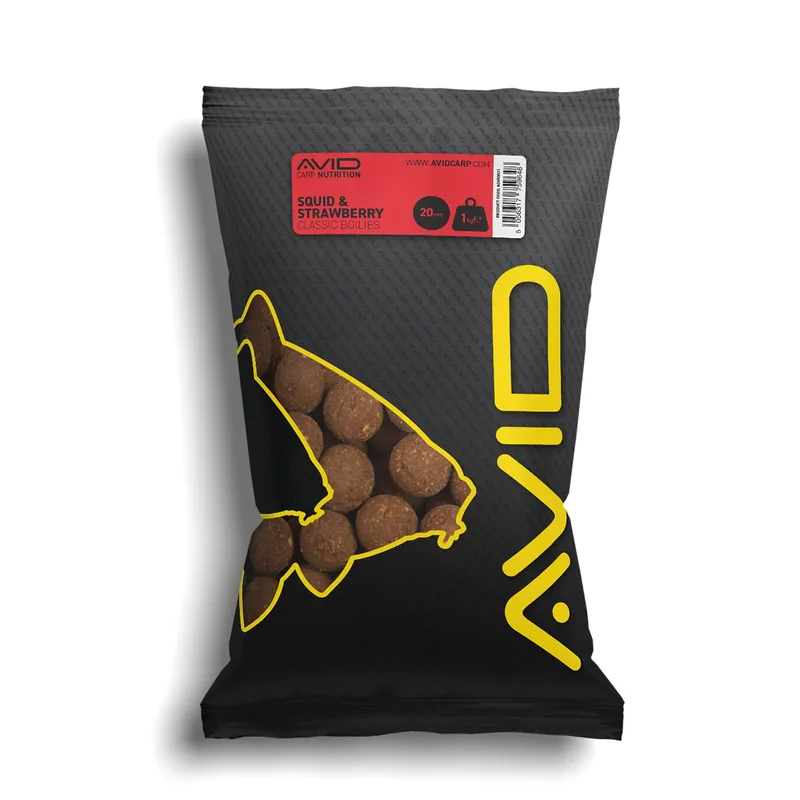 Avid Boilies Classic Squid & Strawberry 1kg 20mm | Kvalitní produkt