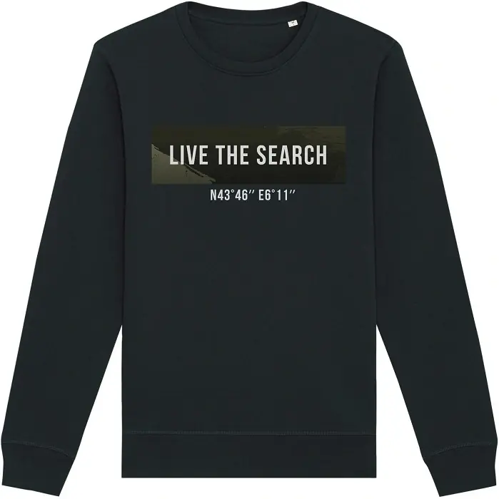 Mikina Bez Kapuce KWO Black Sweater GPS | Poslední kusy