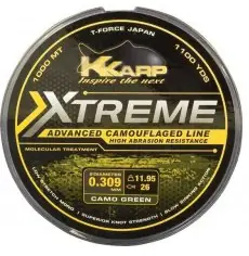 Ušetřete více | Vlasec K-Karp eXTReme CAMO Hnědý 1000m 0,354mm/15,80kg