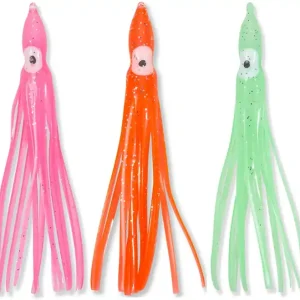 8ks - Imitace Chobotnice Aquantic 6cm Oranžová | Novinka v sortimentu