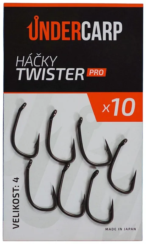Top cena - 10ks - Háček UnderCarp Twister PRO