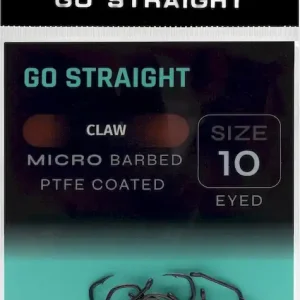 10ks - Háčky Go Straight Claw Microbarbed Velikost 10 - Expresní doručení