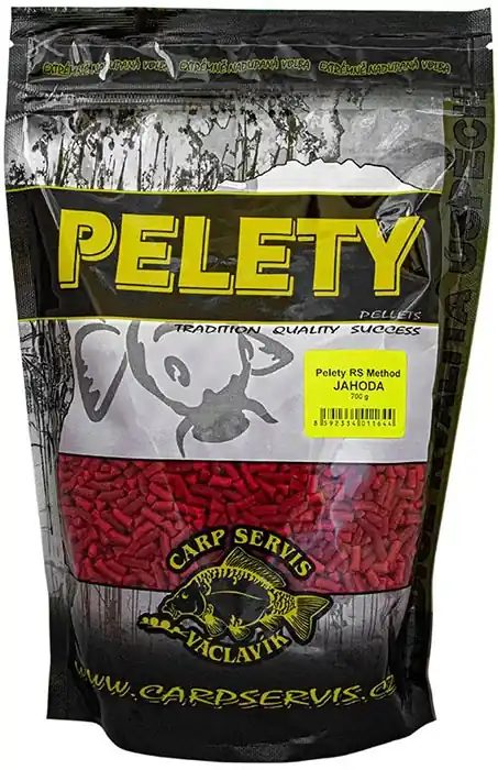 Sleva navíc - Pelety Carp Servis Václavík RS Method 700gr Jahoda