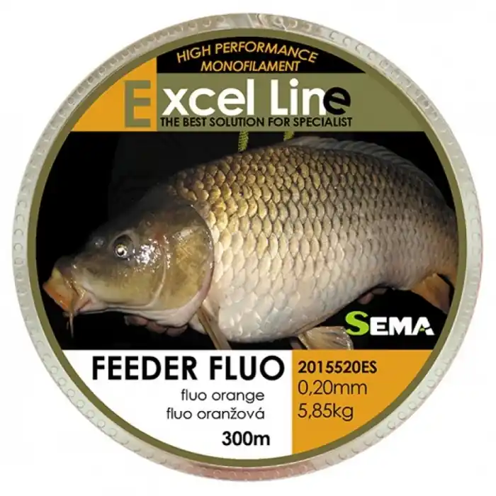 Kvalitní produkt - Vlasec Sema Feeder Fluo 300m 0,16mm/3,85kg