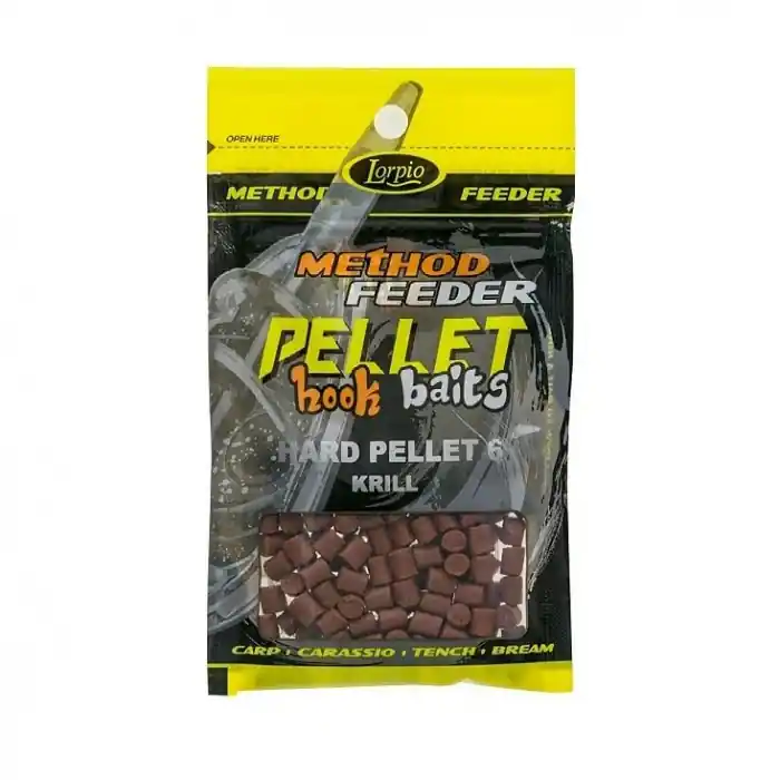 Akční nabídka | Pelety Lorpio Hook Baits Hard Pellet 6mm 25gr Krill