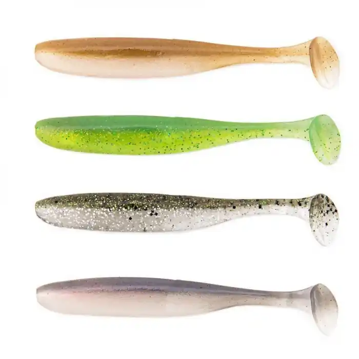 K dispozici - 7ks - Gumová Nástraha Keitech Easy Shiner 3,5" 8,9cm 3,9gr Natural Craw