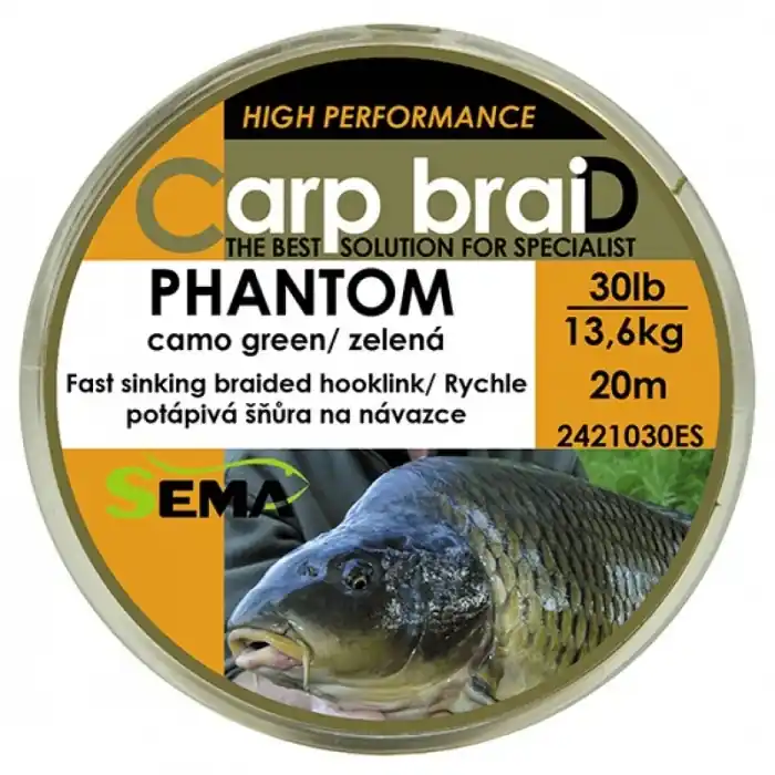 Šňůra Sema Phantom Camo 20m 30lbs/13,6kg - Doprodej