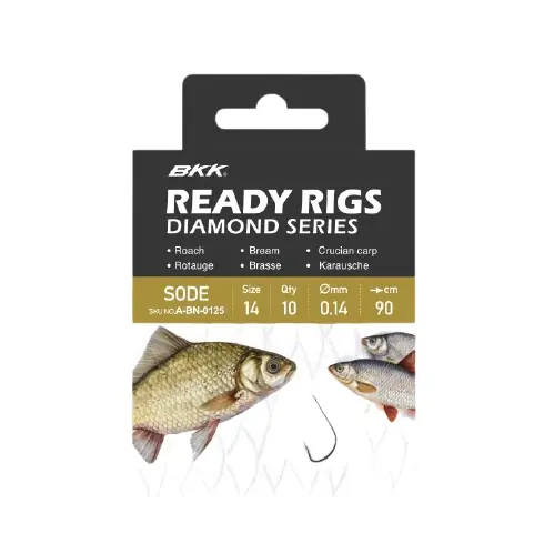 Žádaný produkt - 10ks - Hotový Návazec BBK Ready Rig Diamond Sode GD 70cm Velikost 10