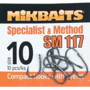 10ks - Háčky Mikbaits Specialist & Method SM 117 hook č.8 - Nově v e-shopu