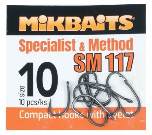 10ks - Háčky Mikbaits Specialist & Method SM 117 hook č.8 - Nově v e-shopu