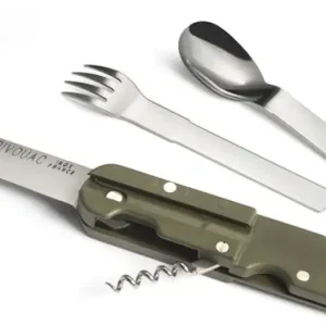 Nově k dispozici - Nůž Bivouac Camp Knife - Textile Pouch - Fork and Spoon Red