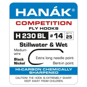 Výhodná nabídka - Muškařské Háčky Hanák H 230 BL bez protihrotu