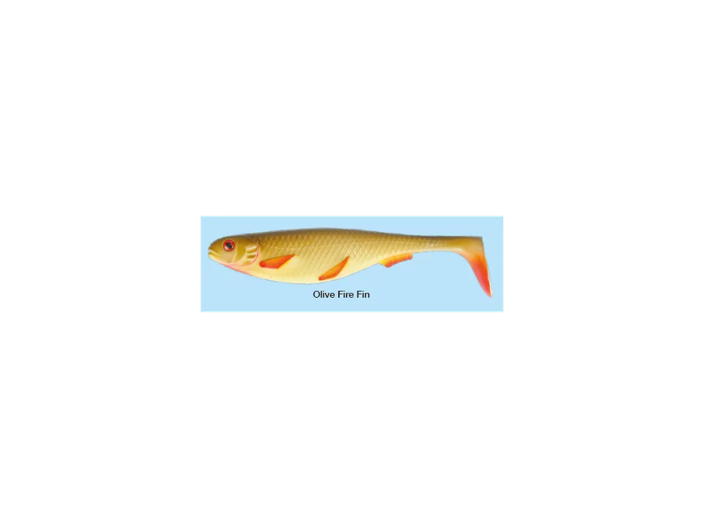 STROFT PREDATOR Olive Fire Fin - 14 cm - Premium