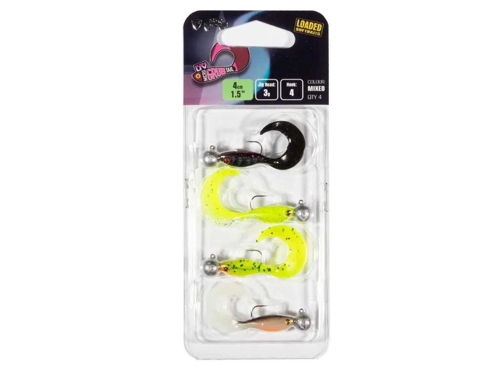 Sleva | Fox Rage Micro Grub Tail MX UV CP Loaded 4 cm / 4 ks