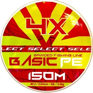 Kvalitní produkt | Select šňůra Basic PE 4X Light Green 0.04 - 0.26mm 150m
