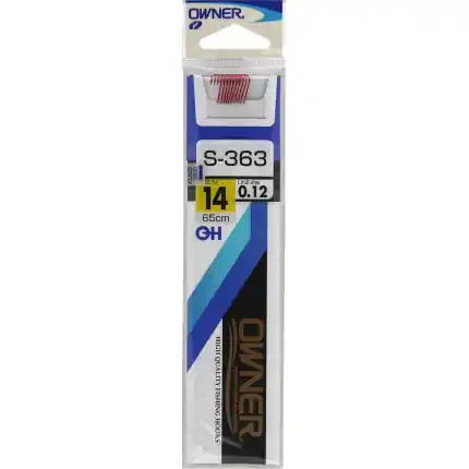 návazec Owner S-363,háček č.14,vlasec 0.12mm(10ks) - Akční nabídka