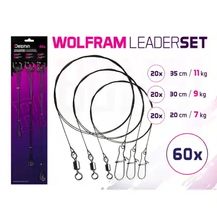 Do košíku - Set wolfrámových lanek BOMB! S obratl. a karabínkou