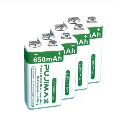 Cenový hit - nabíjecí Lith. baterie 9V/650mAh (1000 cyklů) 4ks