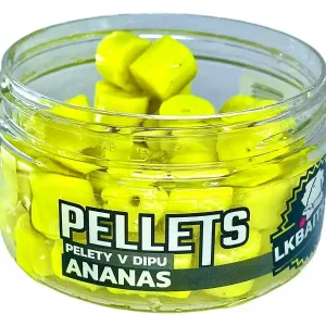 LK BAITS Pelety v dipu Ananas 60g 12mm - Nově přidáno