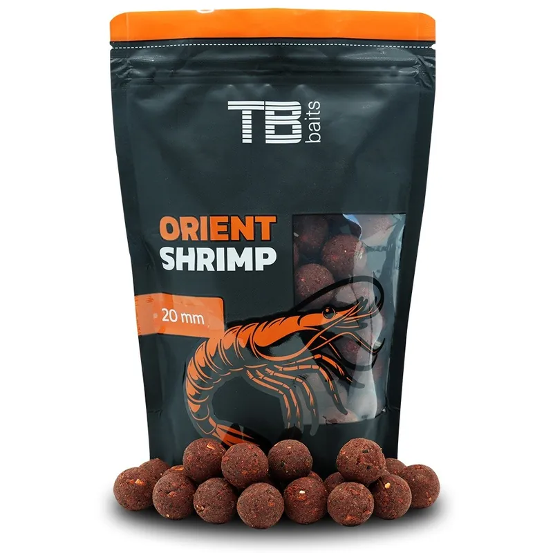 Cenový hit | TB BAITS Boilie Orient Shrimp 250g 20mm