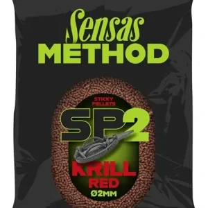 SENSAS Method Sticky Pellets Red Krill 650g 2mm - Poslední dny