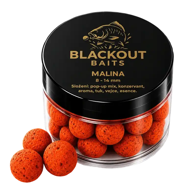 Populární | BLACKOUT BAITS Pop Up Malina 30g 14mm
