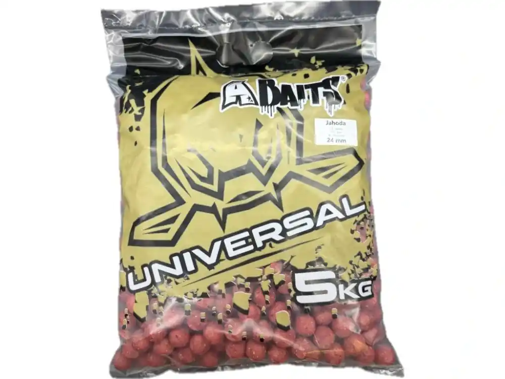 A BAITS Boilies Univerzal Jahoda 5kg 24mm - Pouze dnes
