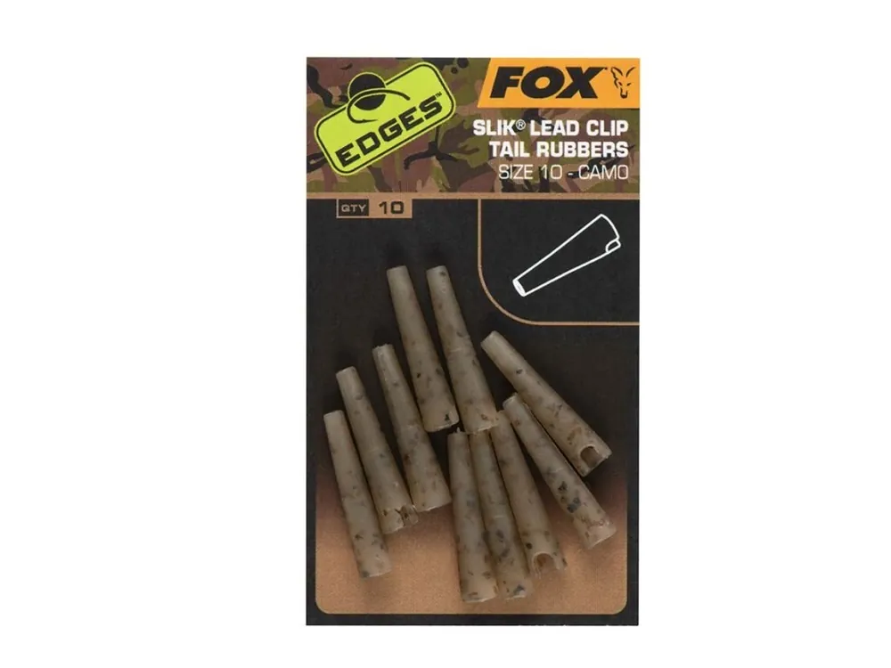 FOX Převleky EDGES Camo Size 10 Slik Lead Clip Tail Rubber | Rychlé doručení