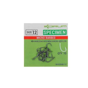 Špičkový produkt | KORUM Xpert Specimen Micro Barbed Hook