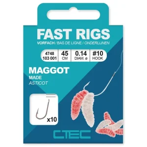 SPRO návazce C-Tec Fast Rigs Maggots 10ks | Výhodná cena