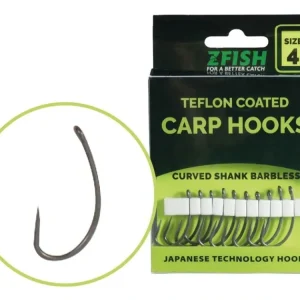 Neváhejte - Zfish Teflonové Háčky Curved Shank Barbless