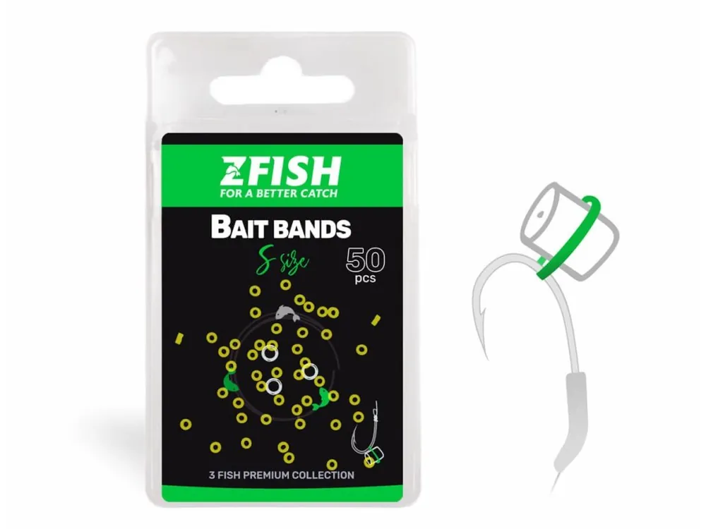 Zfish Nástrahový Kroužek Micro Bait Bands 50ks - Slevy