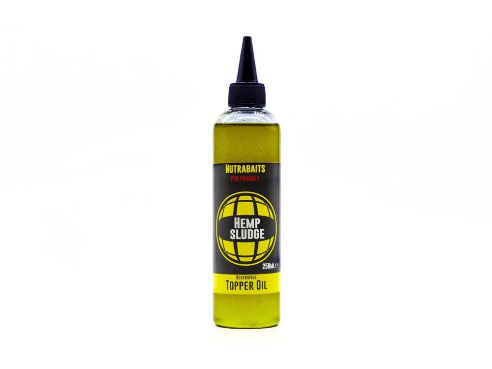 Nutrabaits Topper polévací olej - Hemp Sludge 250ml konopný - Sleva