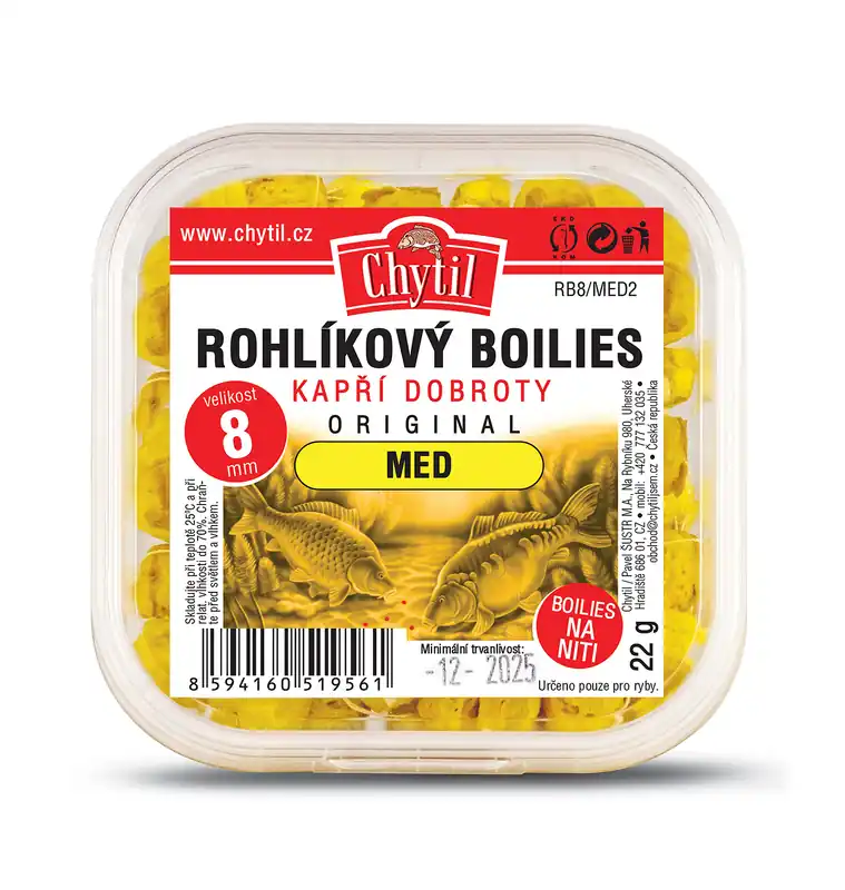 CHYTIL Rohlíkový boilies 8 mm, 22 g Příchuť Amur - Outlet